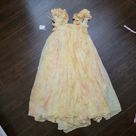 Free People Mango Mambo Maxi Dress Womens S Fairy Enchanting Romance Boho Floral - Picture 4 of 10